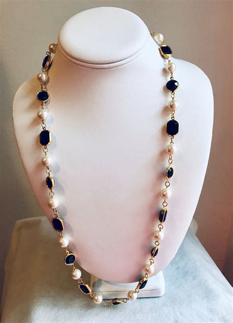 beaded chanel necklace|chanel beads for jewelry making.